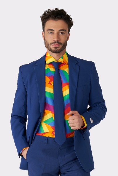 OppoSuits Regenbogen Zick Zack Hemd 2