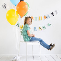 Little Dino Geburtstags Girlande 3m