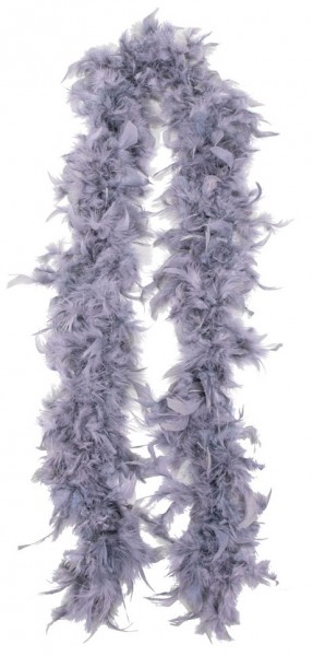 Silberne Federboa Hollywood 1,8m