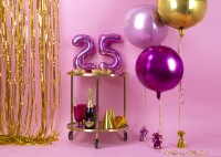 Vorschau: Orbz Ballon Partylover gold 40cm