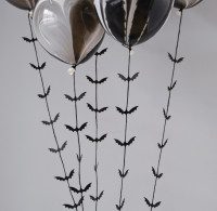 Vorschau: 5 Finstere Fledermaus Ballonanhänger