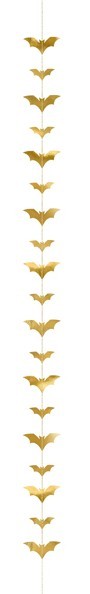 Be Scary Fledermaus Girlande gold 1,5m 2
