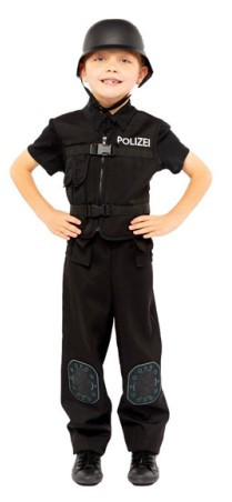Polizei Spezialeinheit Kostüm für Kinder