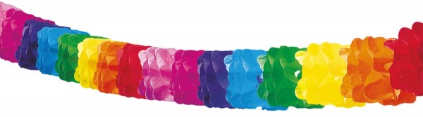 Regenbogen Papiergirlande 4m