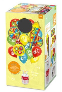 Schulanfang Heliumflasche mit Ballons 6