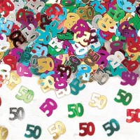 50. Geburtstag Buntes Konfetti