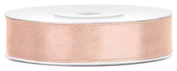 25m Satin Geschenkband Pfirsich 12mm breit