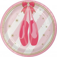 8 Royal Ballerina Pappteller 18cm