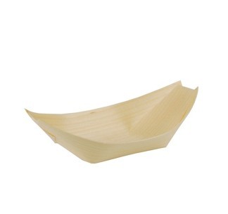 50 Holz Fingerfood Schalen Schiffchen 14 x 8,2cm