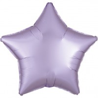 Edler Satin Sternballon flieder 48cm