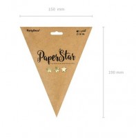 Vorschau: Spiegelnder Papierstern in Gold 30cm