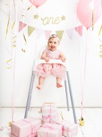 Vorschau: DIY One Star Wimpelkette rosa-gold 1,3m