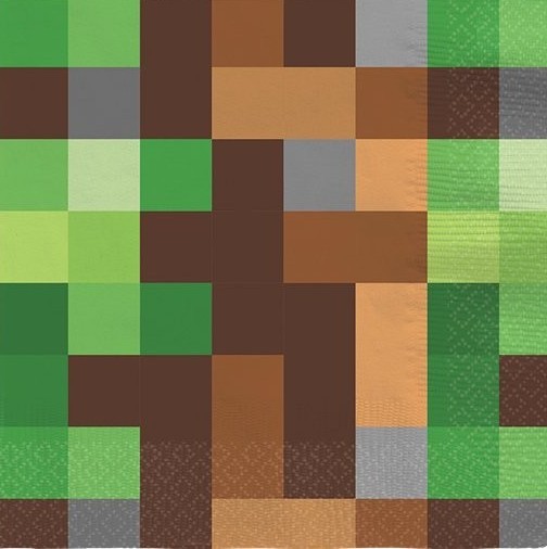 16 TNT Pixel Party Servietten 33cm