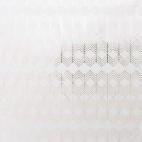 FSC Zick Zack Geschenkpapier weiß-silber
