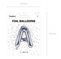 Förhandsgranskning: Folieballong A silver 35cm
