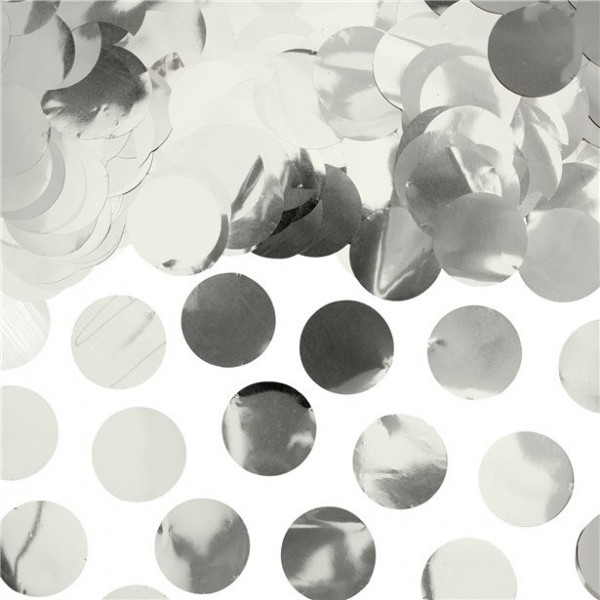 Silber Metallic Konfetti