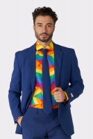 OppoSuits Regenbogen Zick Zack Hemd