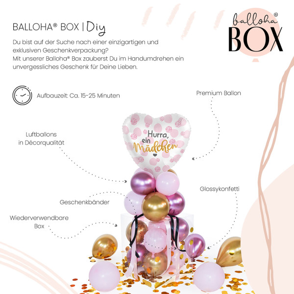 Balloha Geschenkbox DIY Hurra, ein Mädchen XL 3