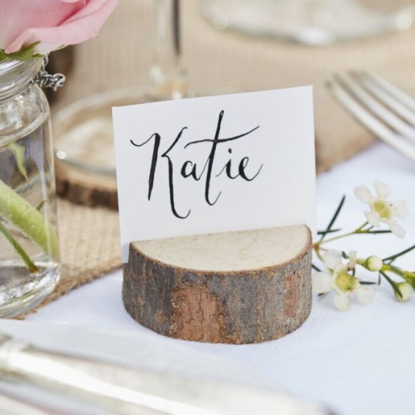 5 Landliebe Hochzeit Holz Tischkartenhalter