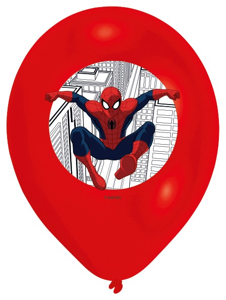 6 Spiderman In Action-ballonger 27,5 cm 3