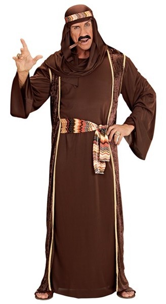 Braunes Scheich Herrenkostüm Abu Dhabi