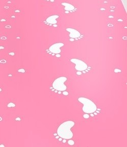 Teppich Läufer Babygirl Rosa 2