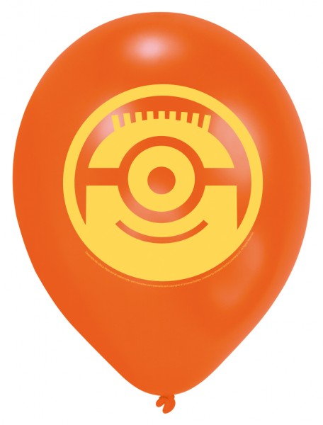 6 Minion Trio Luftballons 23 cm 2
