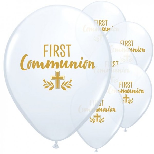 10 Erstkommunion Luftballons 28cm