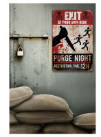 Vorschau: Purge Night Schild
