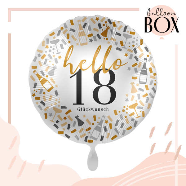 Balloha Geschenkbox DIY Hello 18 XL