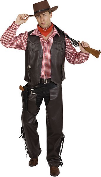 Braune Cowboy Herren Chaps