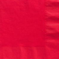 20 Rote Servietten Basel 33cm