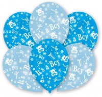 6 Ballons Willkommen Kleiner Prinz 27,5 cm