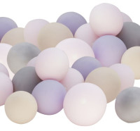 Vorschau: 40 Eco Latexballons Rosa, Lila, Grau, Nude