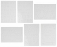 Vorschau: Birthday Party Schablone 6-teilig