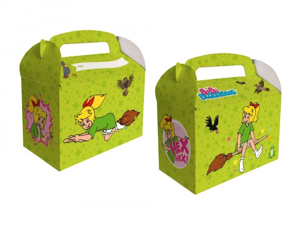 6 Bibi Blocksberg Geschenkboxen mit Namensfeld