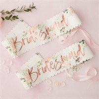 2 Rosy Bride Schärpen Brautjungfer