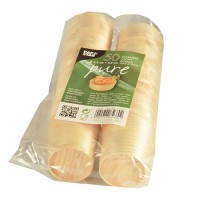 50 Holz Fingerfood Dip Schalen 4,5 x 4,5cm