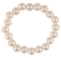 Weißes Perlenarmband Suzie