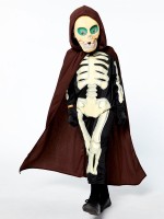 Vorschau: Crazy Grim Reaper Skelett Kostüm für Kinder