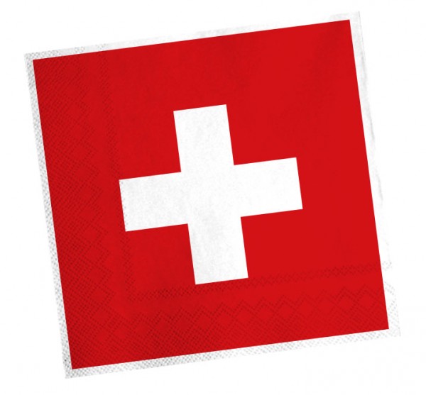20 Schweiz Servietten Zürich 33cm
