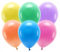 100 Eco Pastell Ballons bunt 30cm
