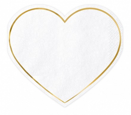 20 Herz Servietten Ewig dein 14,5 x 12,5cm