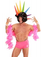 Vorschau: Aufblasbarer Punk Helm Mit Spikes 90 cm