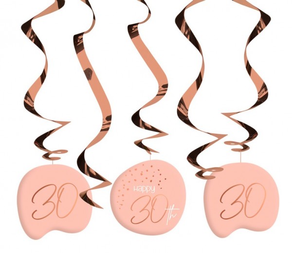 5 Rosy Blush 30th Birthday Spiralhänger