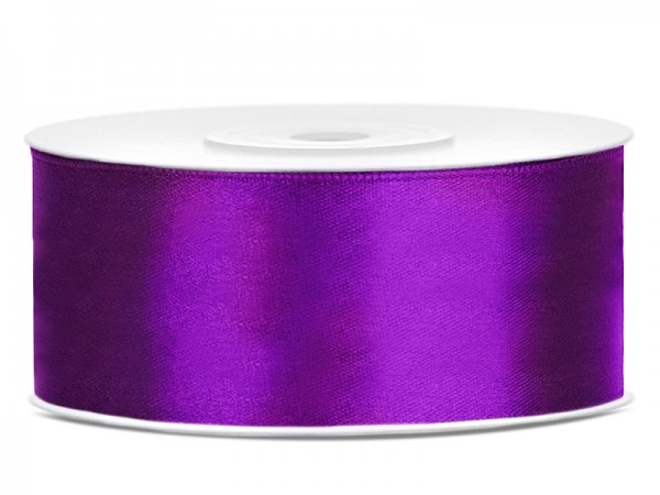 25m Satin Geschenkband lila 25mm breit