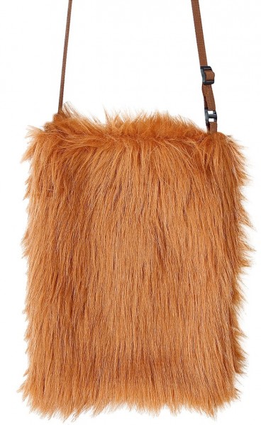 Braune Plüsch Tasche