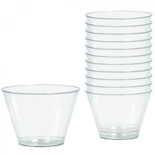 20 Kunststoff Gläser Party Treasures 255ml