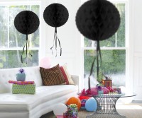 Wabenball Honey Schwarz 30cm