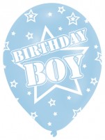 6 Amazing Birthday Boy Luftballons 27,5 cm